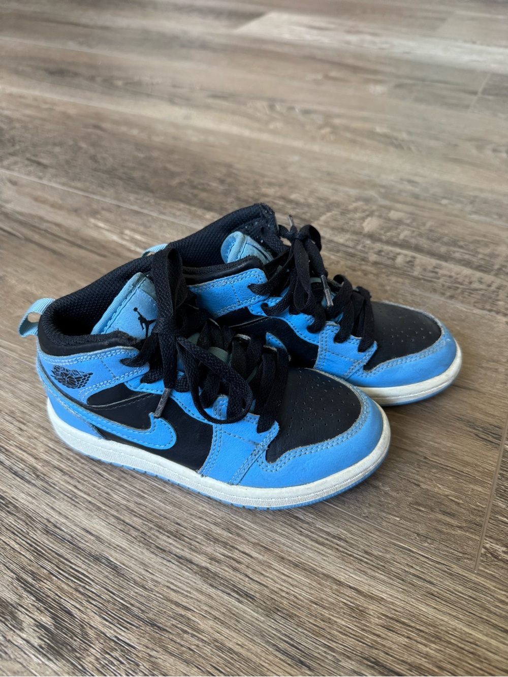 Jordan Kids' High-Top Sneakers - Black & Bright Blue